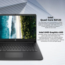 Load image into Gallery viewer, HP 14" Business Laptop,Intel Celeron N4120,16GB RAM,384GB Storage(128GB eMMC+256GB SD Card),1 Year Office 365