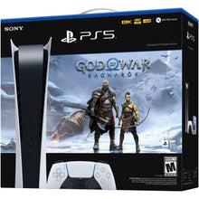 Load image into Gallery viewer, Sony PS5 PlayStation 5 Digital Edition Bundle - God of War Ragnark, Optical Drive Version Games Ultra High Speed PS 5