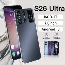 Load image into Gallery viewer, S26 Ultra Smartphone Global Version 16G+1TB 7000mAh 48+72MP Qualcomm8 Gen 2 4G/5G Network Cellphone Android13 Mobile Phone cheap