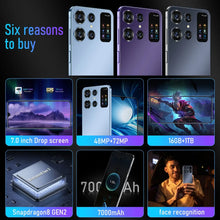 Load image into Gallery viewer, S26 Ultra Smartphone Global Version 16G+1TB 7000mAh 48+72MP Qualcomm8 Gen 2 4G/5G Network Cellphone Android13 Mobile Phone cheap