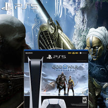 Load image into Gallery viewer, Sony PS5 PlayStation 5 Digital Edition Bundle - God of War Ragnark, Optical Drive Version Games Ultra High Speed PS 5