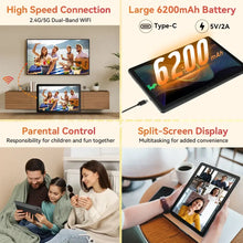 Load image into Gallery viewer, BUFO G13 10.1 Inch Android 15 Tablet 30(6+24)GB+128GB 6200mAh Octa‑Core IPS HD Display Widevine L1 US Local Warehouse Stock