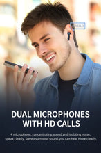 Load image into Gallery viewer, Bluetooth Headphones 4-Mics ENC Call Noise Cancelling True Wireless Earbuds & IPX7 Waterproof Earphones