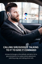 Load image into Gallery viewer, Bluetooth Headphones 4-Mics ENC Call Noise Cancelling True Wireless Earbuds & IPX7 Waterproof Earphones