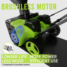 Load image into Gallery viewer, Deli Steelite 42V 20" Cordless Snow Blower – 850 Lbs/Min, Dual 4.0Ah Batteries & Charger Included – Effortless Snow Removal