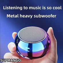 Load image into Gallery viewer, M3 Flash Wireless Bluetooth Speaker Portable Small Steel Gun Metal Heavy Subwoofer Outdoor Mini Bluetooth Small Speaker