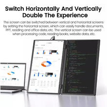 Load image into Gallery viewer, 15.6 Inch Dual Touch Screen Portable Monitor 1080P FHD With 360° Flip External Screen For PC Laptop Mac Phone Xbox PS4/5 Switch