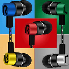 Load image into Gallery viewer, 3.5mm In-Ear Wired Headphone 2 Basic Box Bass Stereo Earbuds Mobile Headphone Noise Cancelling Superb Bass Stereo Earphone