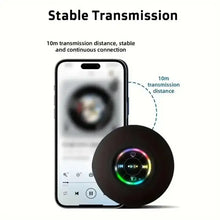 Load image into Gallery viewer, VIKEFON Portable Bluetooth Audio Ipx4 Waterproof Led Lights Bathroom Outdoor Large Suction Cup Can Be Adsorbed Wall Speaker