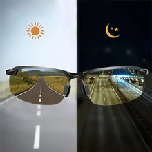 Load image into Gallery viewer, Men Night Vision Glasses for Driving Yellow Glasses PC Frame Sunglasses Outdoor Glasses To Handle At Night Anti Glare Gafas