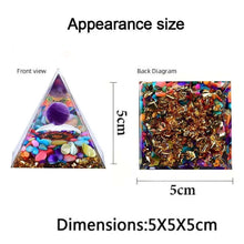 Load image into Gallery viewer, Natural Crystal Energy Generator Energy Pyramid Spiritual Healing Crystal Chakra Resin Meditation Tool Room Decoration