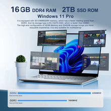 Load image into Gallery viewer, 2025 Gaming Laptop Computer Windows 11 Pro 14.1" Intel CORE i9 8950HK 16GB DDR4 1TB 2TB SSD 1920*1080 Office Gaming PC notebook