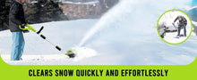 Load image into Gallery viewer, Deli Steelite 42V 20" Cordless Snow Blower – 850 Lbs/Min, Dual 4.0Ah Batteries & Charger Included – Effortless Snow Removal