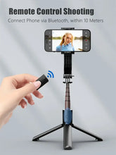 Load image into Gallery viewer, 1-Axis Gimbal Bluetooth Selfie Stick with Tripod and Stabilizer.