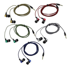 Load image into Gallery viewer, 3.5mm Wired Headphones 2 Basic In-Ear Stereo Earbuds Mobile earphones Superb Bass Stereo Effect Headset