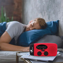 Load image into Gallery viewer, 2000 mAh Emergency Radio with LED Lights Radio USB Solar Charging Light Outdoor Travel Portable Rechargeable FM/AM Radio