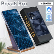 Load image into Gallery viewer, Pova 6 Pro Smartphone 22GB+2TB 7.3 inch Large Screen 8000mAh 4G 5G Dual SIM Cellphone 108MP Camera 10 Core Chip Super Game Phone