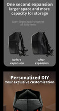 Load image into Gallery viewer, LED Backpack For Man Hard Shell LED Motorcycle Cycling Helmet Backpack for woman Business Travel Waterproof Laptop Backpack