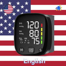 Load image into Gallery viewer, Yongrow Rechargeable Digital Wrist Blood Pressure Monitor Sphygmomanometer Tonometer Tensiometer Heart Rate Meter BP Monitor