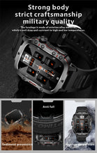 Load image into Gallery viewer, 2024 Rugged Military Smart Watch Men Outdoor Watches lP68 Waterproof 2.01" Al Voice Bluetooth Call Smartwatch For Android lOS