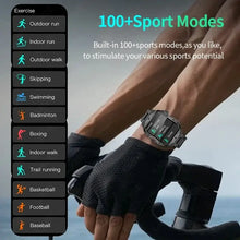 Load image into Gallery viewer, 2024 Rugged Military Smart Watch Men Outdoor Watches lP68 Waterproof 2.01" Al Voice Bluetooth Call Smartwatch For Android lOS
