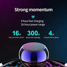 Load image into Gallery viewer, M3 Flash Wireless Bluetooth Speaker Portable Small Steel Gun Metal Heavy Subwoofer Outdoor Mini Bluetooth Small Speaker