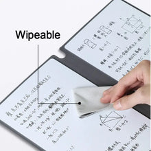 Load image into Gallery viewer, A5 Erasable Whiteboard Notebook With Whiteboard Pen Erasing Cloth Leather Memo Pad Reusable Writing Board Weekly Planner