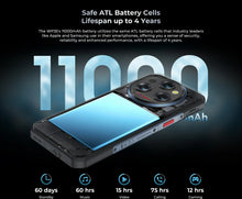 Load image into Gallery viewer, Oukitel WP35 5G Rugged Smartphone 6.6" 2.4K 11000 mAh 24GB+256GB Mobile Phone Android 14 64 MP NFC Cell Phone