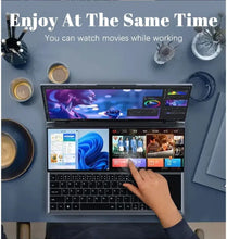 Load image into Gallery viewer, Dual Screen Laptop 16.1 Inch + 14.1 Inch Touch Screen Core i7 10750H Processor Gaming Laptop DDR4 16/32GB SSD Notebook Computer