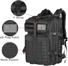 Load image into Gallery viewer, QT&QY 30/45L Man Tactical Backpacks Hiking Traveling Bags Survival Outdoor 3P Assault Pack EDC Molle Pack For Trekking Hunting Bag