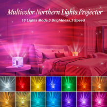 Load image into Gallery viewer, Dynamic Aurora Northern Lights Water Ripple Projector Night Light