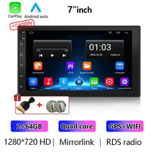 Load image into Gallery viewer, Android 13 2 Din Car Radio Auto radio 64G 7"/9"/10" Universal WIFI GPS Car Audio Multimedia Player For Hyundai Nissan Toyota Kia