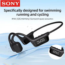 Load image into Gallery viewer, SONY Swimming Earphone Bone Conduction Headphones Bluetooth 5.4 Wireless 32GB MP3 Player with Mic IPX8 Waterproof Sports Headset