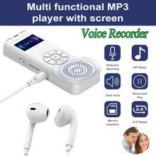 Load image into Gallery viewer, 32/64GB Digital Voice Recorder MP3 Player Mini Sound Audio Recorder Professional Recording Dictaphone Built-in Speaker FM Radio