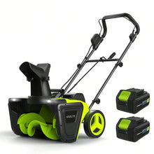 Load image into Gallery viewer, Deli Steelite 42V 20" Cordless Snow Blower – 850 Lbs/Min, Dual 4.0Ah Batteries & Charger Included – Effortless Snow Removal