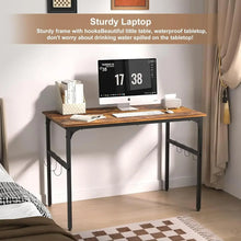 Load image into Gallery viewer, Water Proof Writing Work Adjustable Feet Computer Desk for Small Space/Home Office/Dormitory, 43 Inch