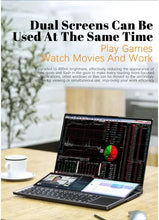 Load image into Gallery viewer, Dual Screen Laptop 16.1 Inch + 14.1 Inch Touch Screen Core i7 10750H Processor Gaming Laptop DDR4 16/32GB SSD Notebook Computer