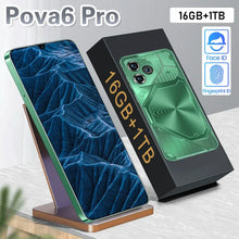 Load image into Gallery viewer, Pova 6 Pro Smartphone 22GB+2TB 7.3 inch Large Screen 8000mAh 4G 5G Dual SIM Cellphone 108MP Camera 10 Core Chip Super Game Phone