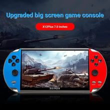 Load image into Gallery viewer, X12 PLUS Handheld Game Console 7.1 inch HD Screen Portable Retro Video Gaming Player Built-in 10000+ Classic Games