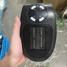 Load image into Gallery viewer, 500W Fan Heater Mini Electric Space Heater Portable Wall Outlet Heater with LED Display Adjustable Thermostat and Timer Mute