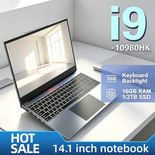 Load image into Gallery viewer, Intel Core i9 10980HK 14.1 Inch Pro Laptop 8C16T 2.4-5.3GHz 16MB 45W 32GB RAM 2TB M.2 SSD Gaming Notebook Office Fast New