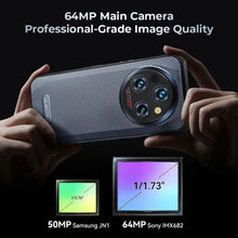 Load image into Gallery viewer, Oukitel WP35 5G Rugged Smartphone 6.6" 2.4K 11000 mAh 24GB+256GB Mobile Phone Android 14 64 MP NFC Cell Phone