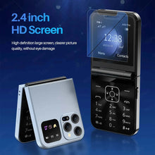 Load image into Gallery viewer, SERVO Classic Color Flip Mobile Phone Auto Call Record FM Radio Speed Dial Magic Voice GSM Dual SIM Unlocked Foldable Cellphones