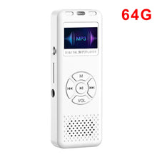Load image into Gallery viewer, 32/64GB Digital Voice Recorder MP3 Player Mini Sound Audio Recorder Professional Recording Dictaphone Built-in Speaker FM Radio