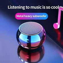 Load image into Gallery viewer, M3 Flash Wireless Bluetooth Speaker Portable Small Steel Gun Metal Heavy Subwoofer Outdoor Mini Bluetooth Small Speaker