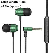 Load image into Gallery viewer, Portable 3.5mm In-ear Headphones Stereo in Ear Wired Headset High Definition Deep Bass Earbuds