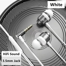 Load image into Gallery viewer, Portable 3.5mm In-ear Headphones Stereo in Ear Wired Headset High Definition Deep Bass Earbuds