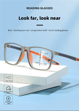 Load image into Gallery viewer, Smart Photochromic Presbyopia Glasses TR90 Sports Progressive Multifocal Reading Eyeglasses Finished Near Far Bifocal Eyewear