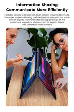 Load image into Gallery viewer, 15.6 Inch Dual Touch Screen Portable Monitor 1080P FHD With 360° Flip External Screen For PC Laptop Mac Phone Xbox PS4/5 Switch