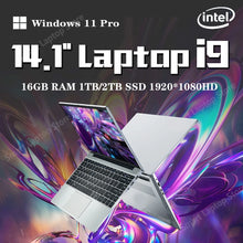 Load image into Gallery viewer, 2025 Gaming Laptop Computer Windows 11 Pro 14.1" Intel CORE i9 8950HK 16GB DDR4 1TB 2TB SSD 1920*1080 Office Gaming PC notebook